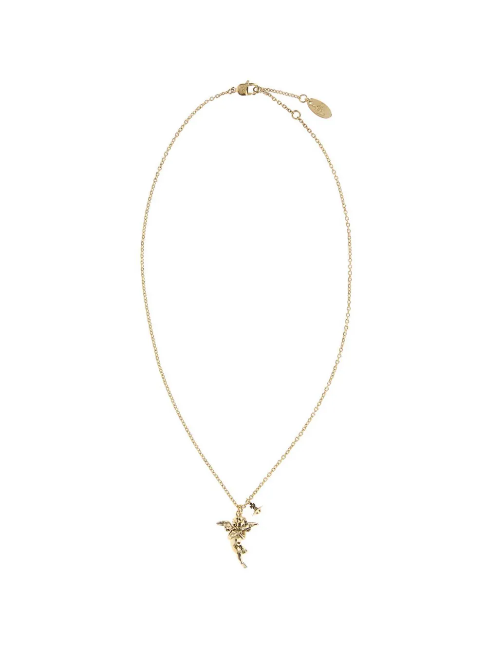 Vivienne Westwood Putti Pendant Necklace In Gold