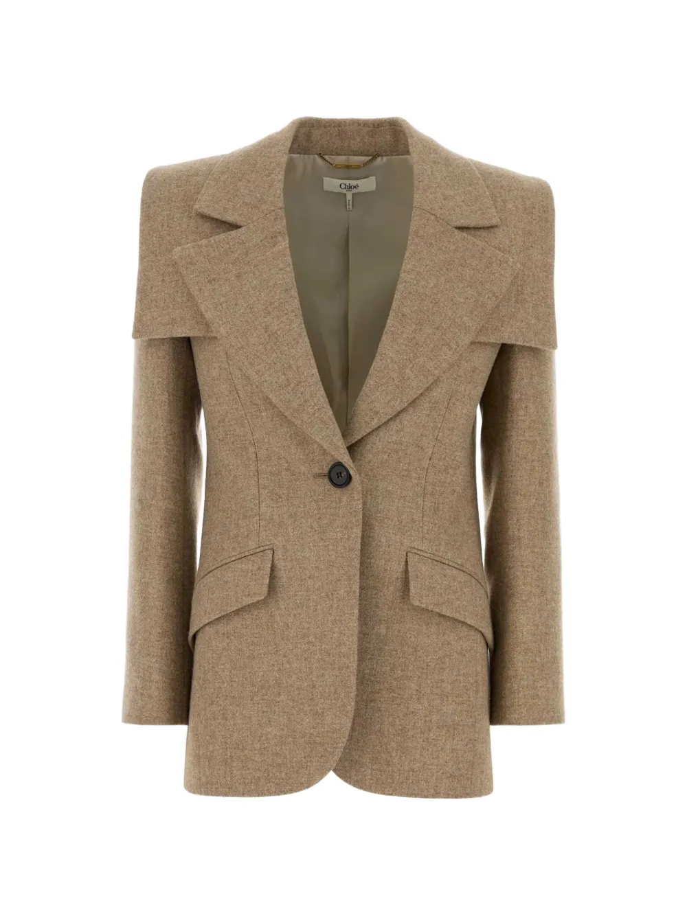 Chloé layered-shoulder blazer - Toni neutri
