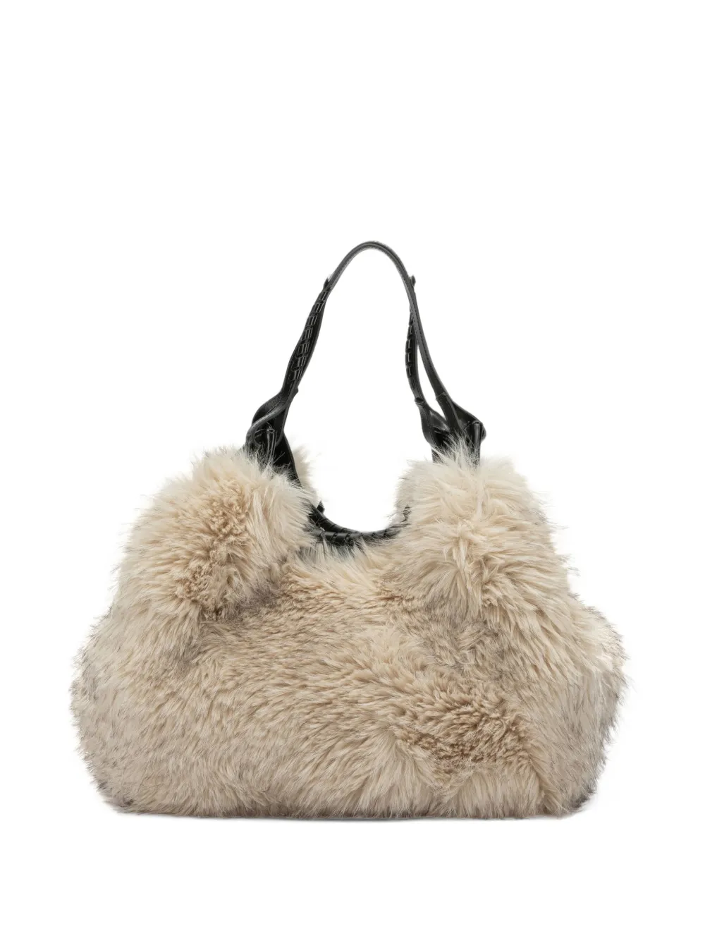 GIANNI CHIARINI Dua faux-fur shoulder bag Beige