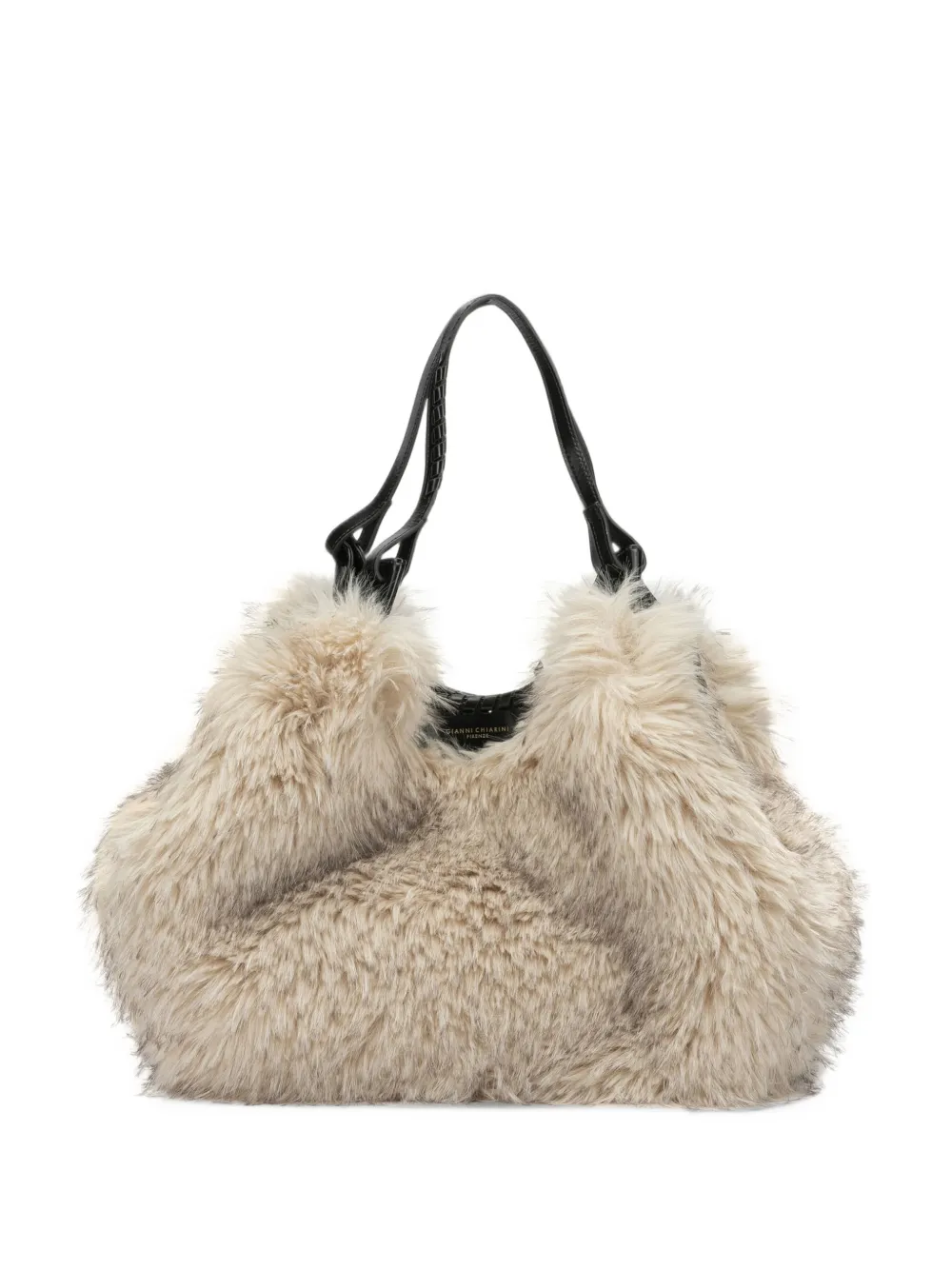 GIANNI CHIARINI Dua faux-fur shoulder bag - Toni neutri