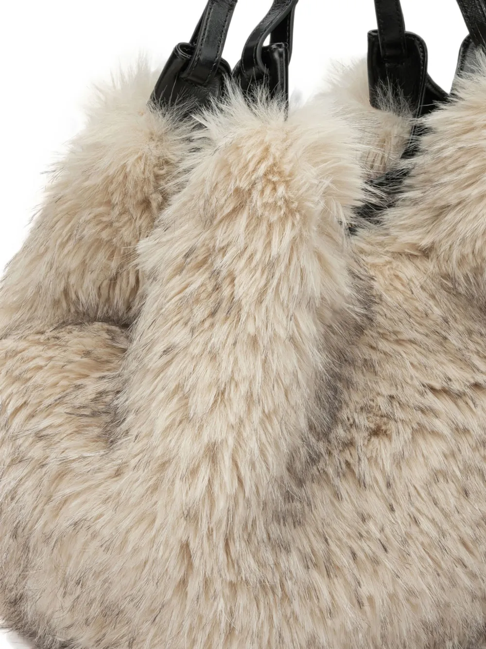 GIANNI CHIARINI Dua faux-fur shoulder bag Beige