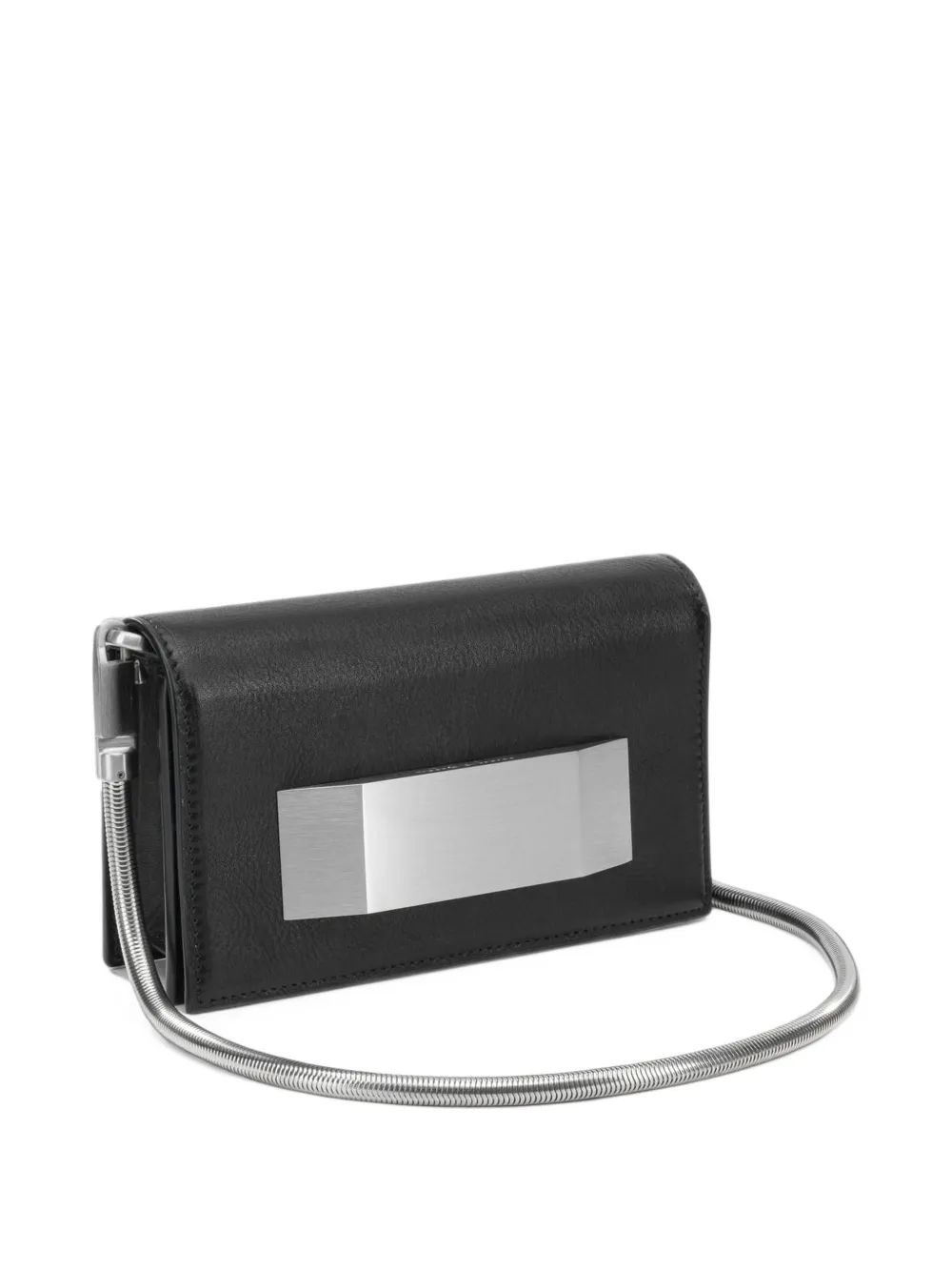 Rick Owens mini Griffin metal-plaque shoulder bag Zwart