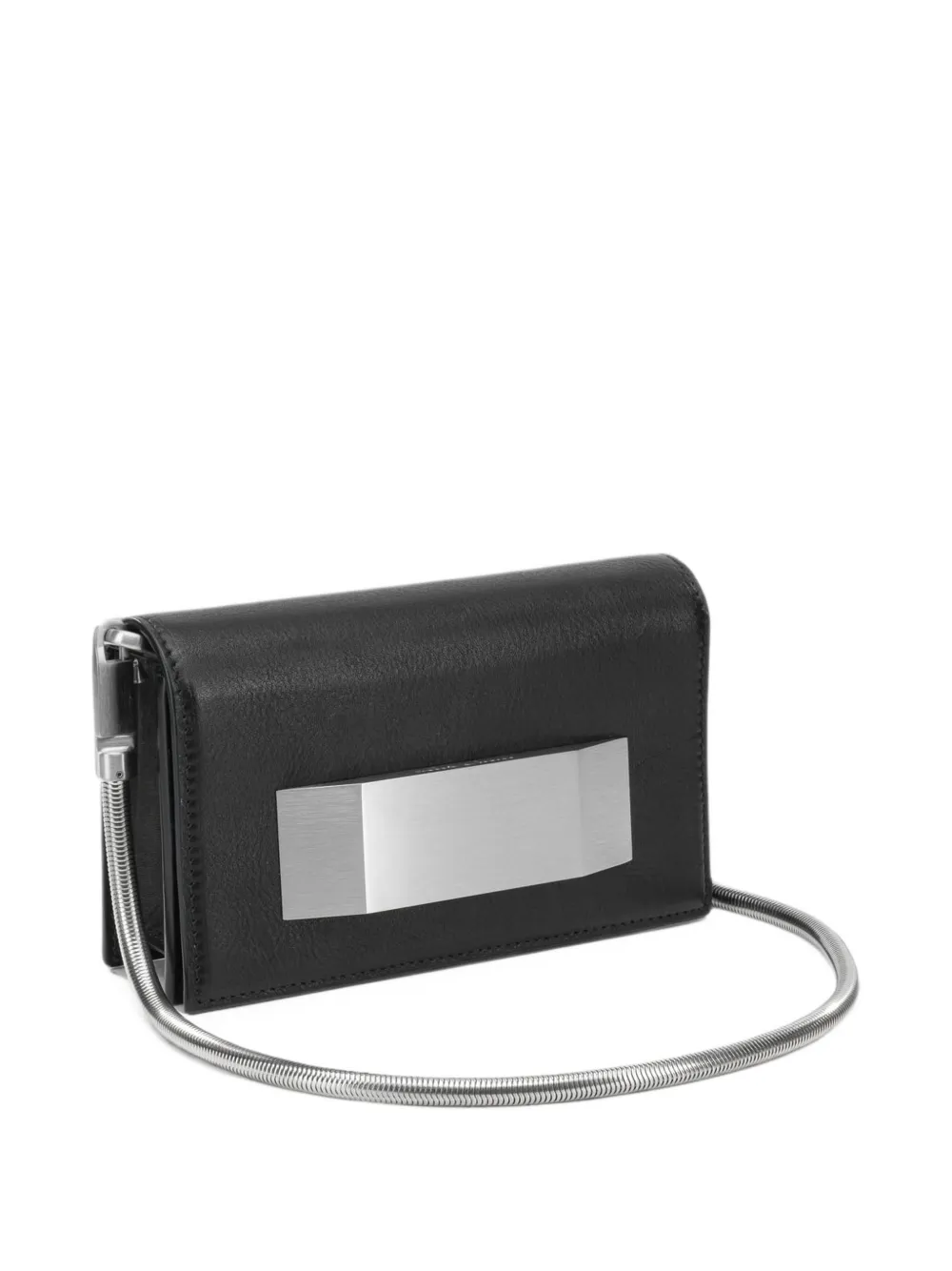 Rick Owens mini Griffin metal-plaque shoulder bag Zwart