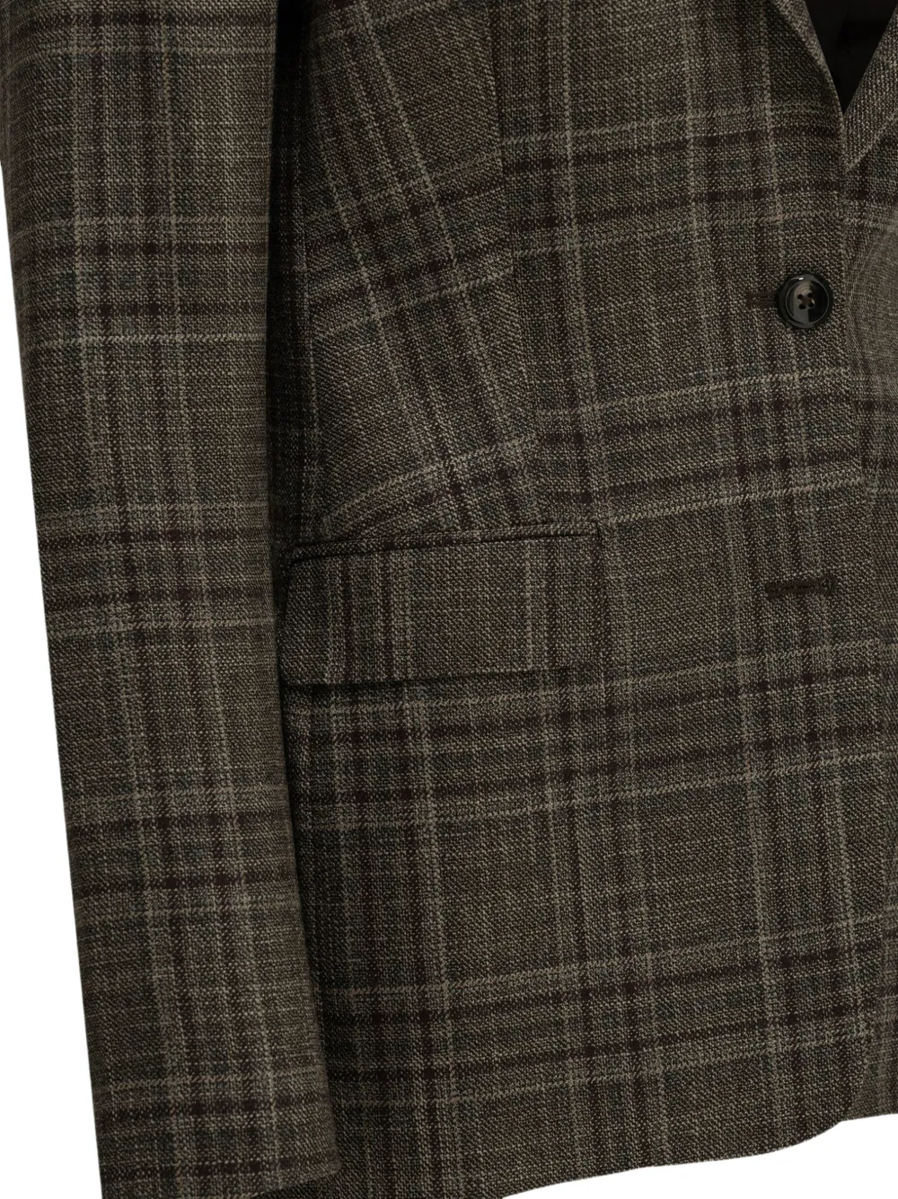 Tagliatore Paris check-pattern single-breasted coat Bruin