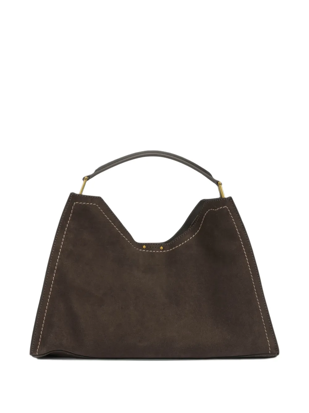 GIANNI CHIARINI Aurora suede shoulder bag Bruin