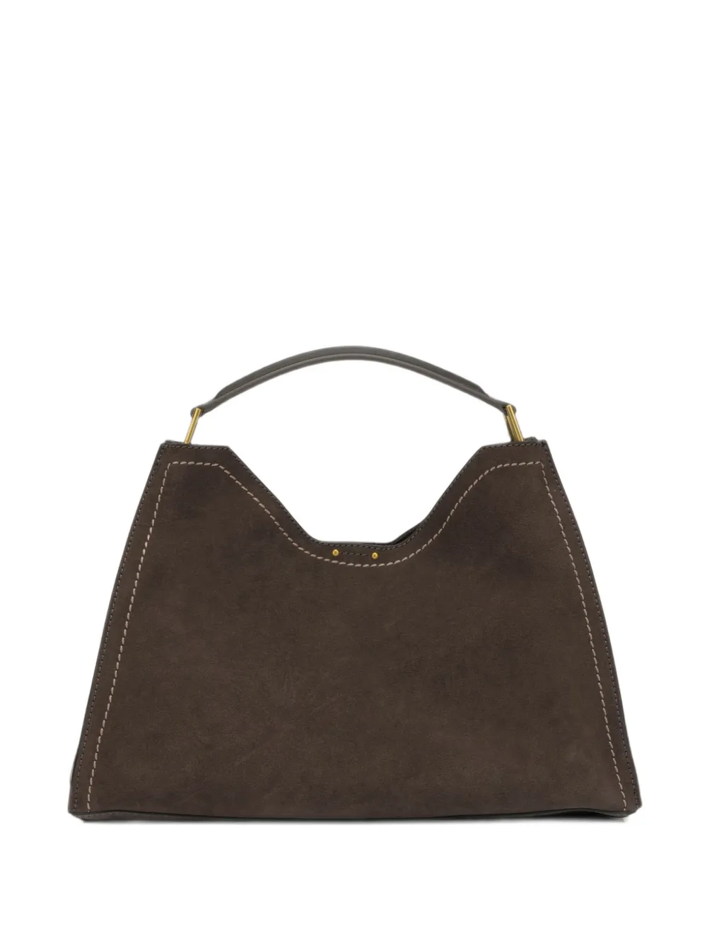GIANNI CHIARINI Aurora suede shoulder bag Bruin