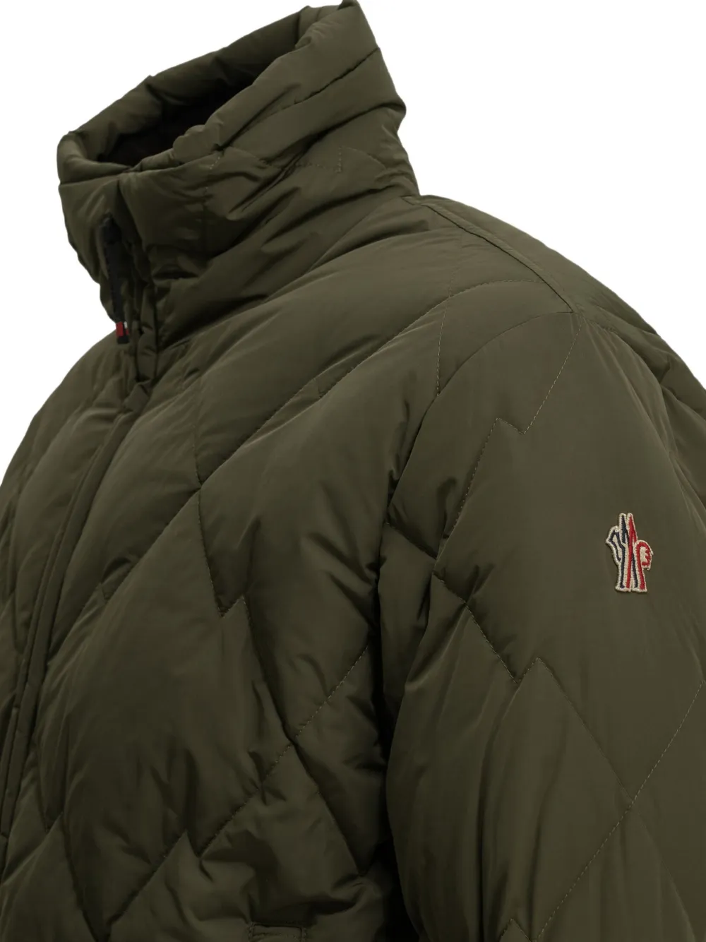 Moncler Grenoble Bramans diamond-quilted jacket Groen