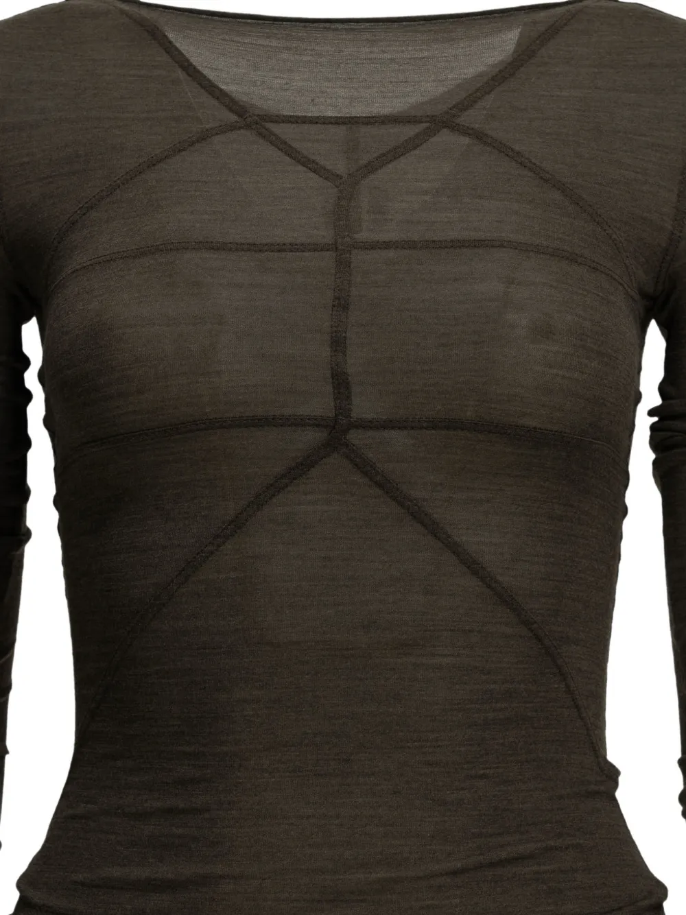 Rick Owens Top met lange mouwen Bruin