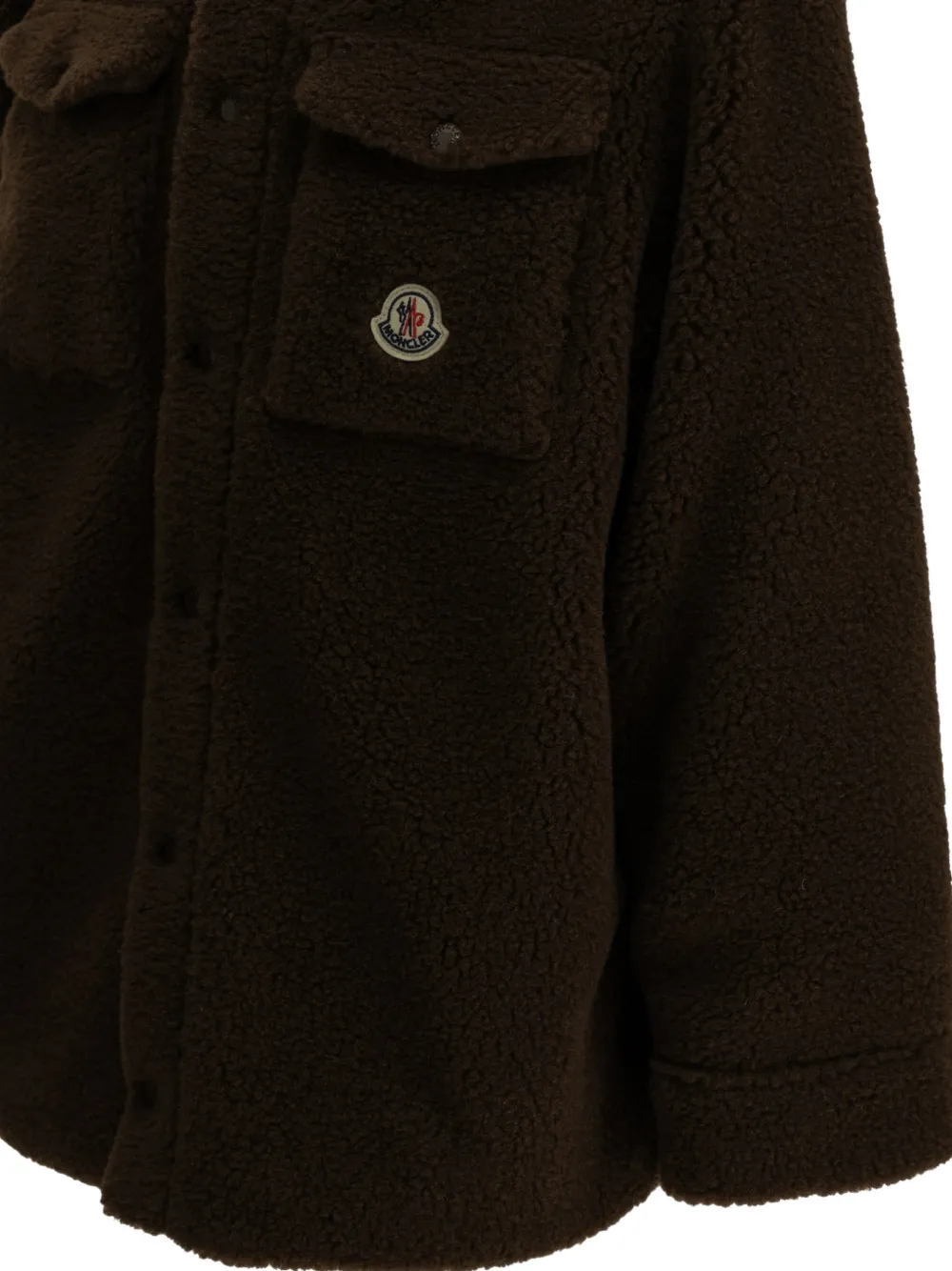 Moncler Enfant Jack met logopatch Bruin