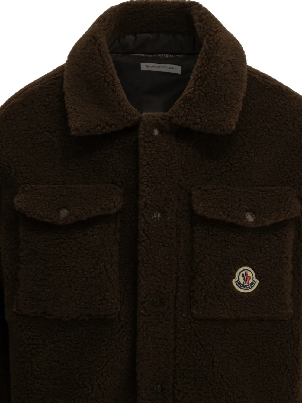 Moncler Enfant Jack met logopatch Bruin