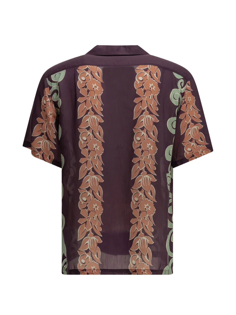 KAPITAL Kona Tree floral-print camp-collar shirt Paars