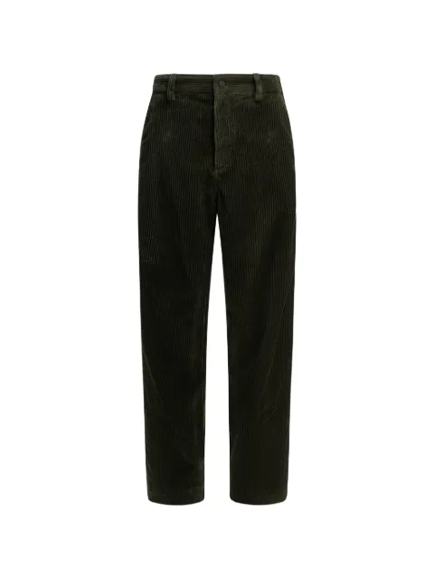 Moncler Grenoble corduroy logo-patch trousers