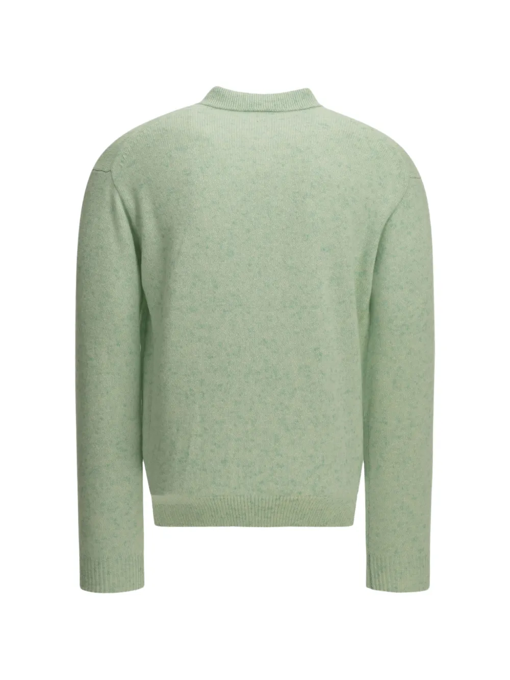 Auralee mélange-effect cashmere polo sweater Groen