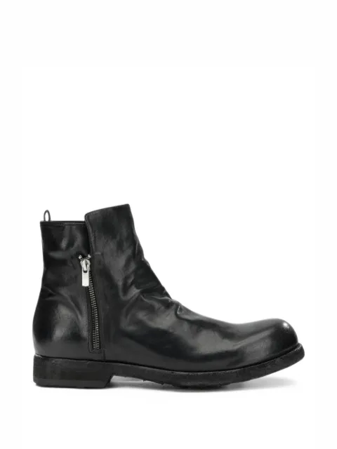 Officine Creative Bulla DD 113 leather side-zip boots