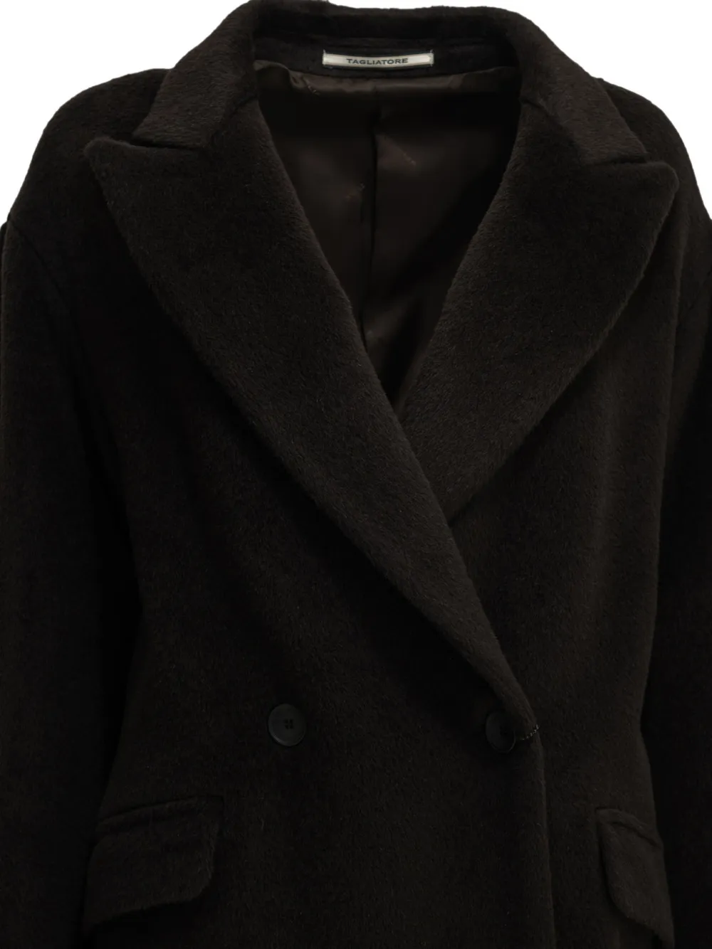 Tagliatore Linden double-breasted notched-lapels coat Bruin