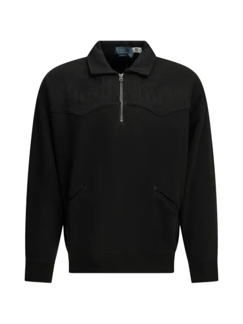 Polo Ralph Lauren embroidered quarter-zip sweater