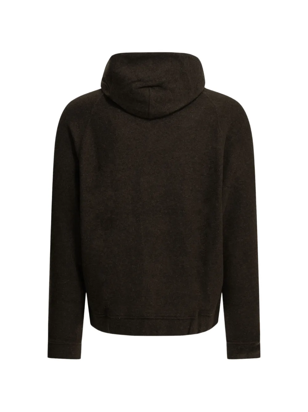 Maison Kitsuné logo-embroidered hoodie Bruin