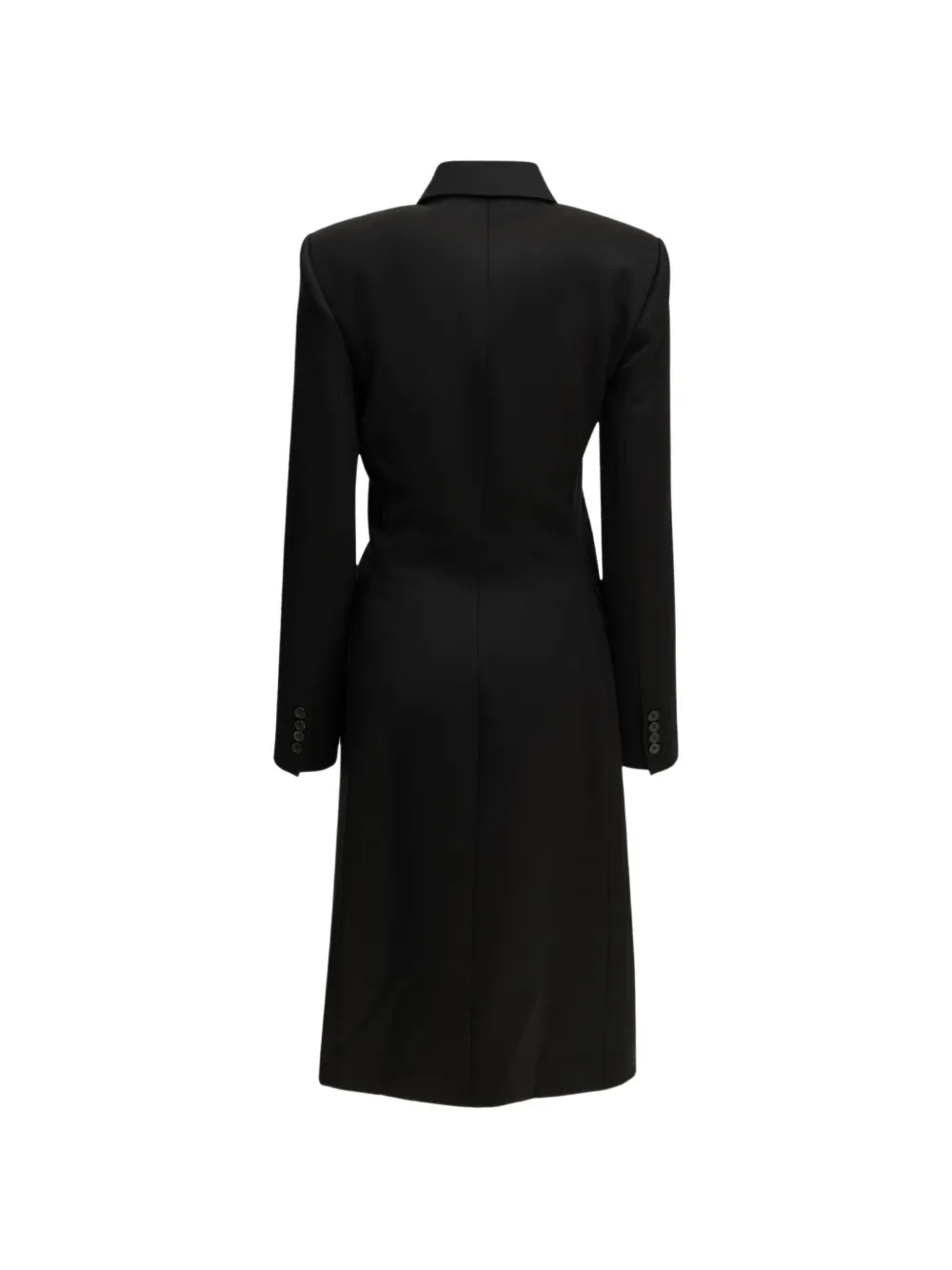 KHAITE double-breasted coat Zwart