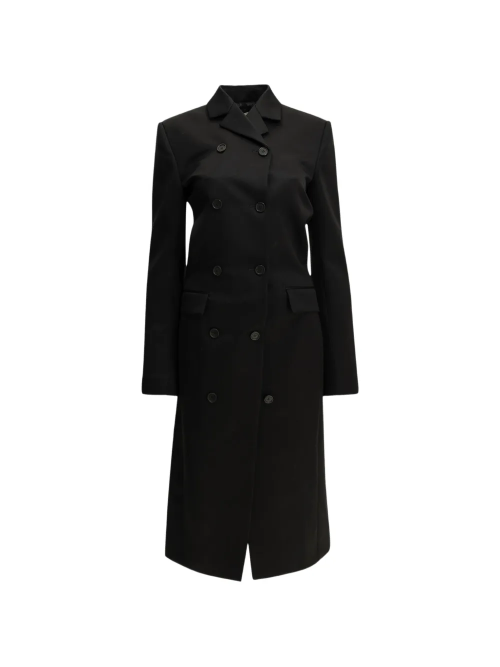 KHAITE double-breasted coat - Schwarz