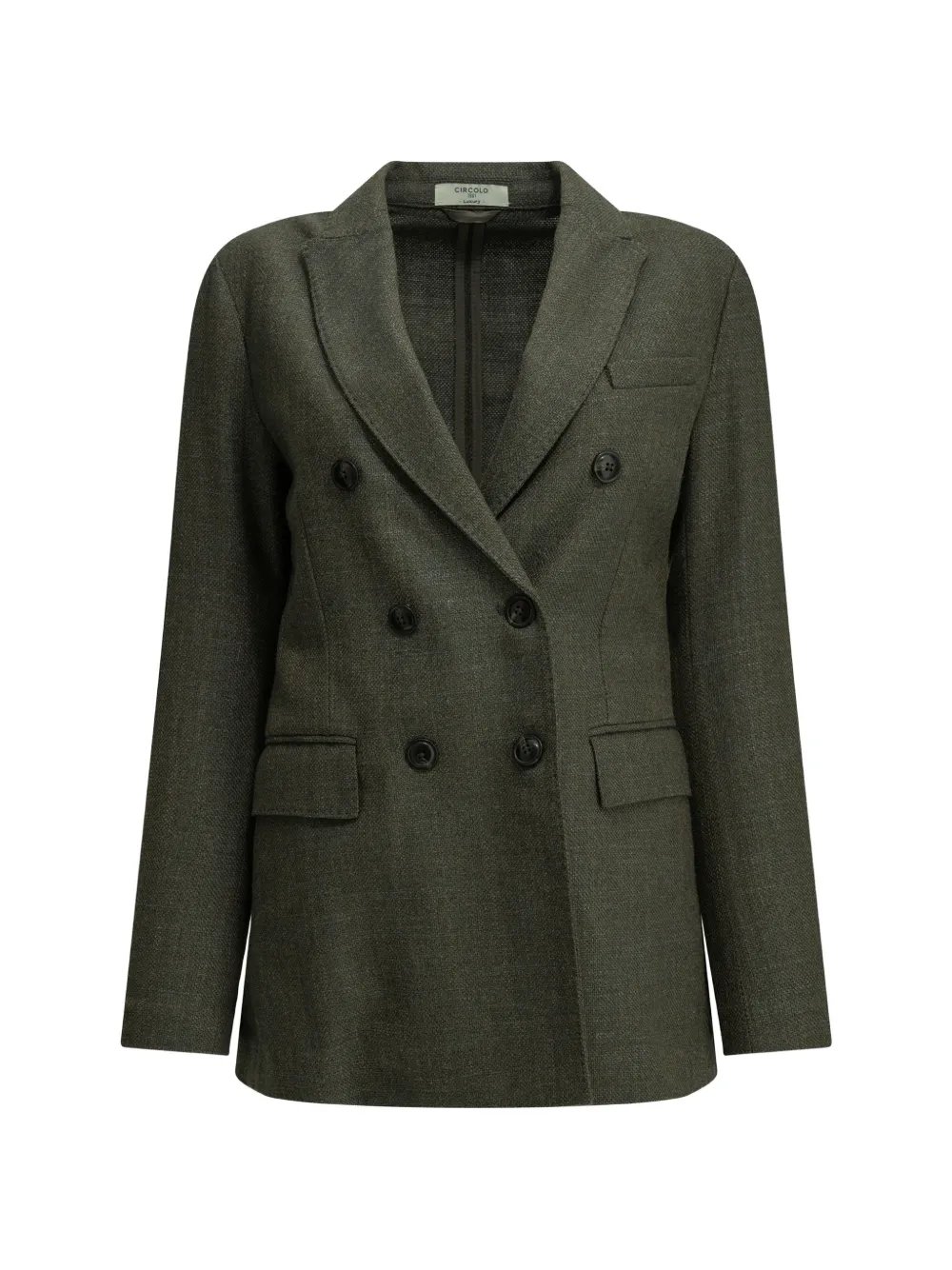 Circolo 1901 double-breasted peak-lapel coat - Grün