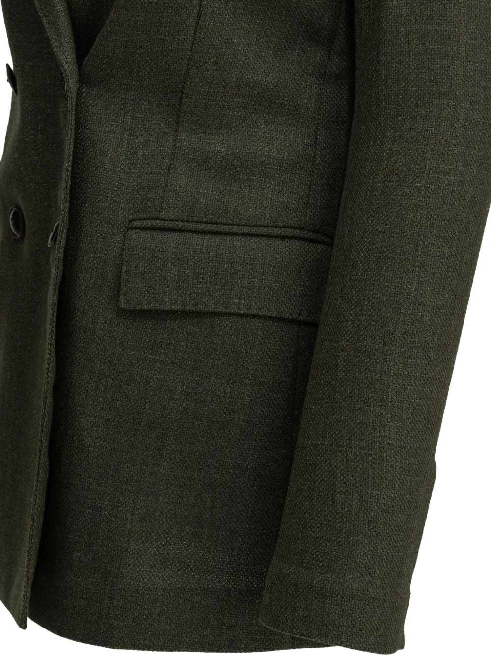 Circolo 1901 double-breasted peak-lapel coat Groen