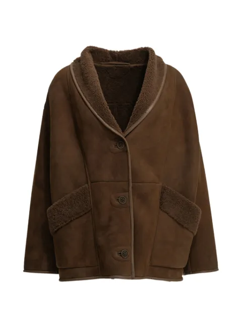 Salvatore Santoro button-fastening leather jacket