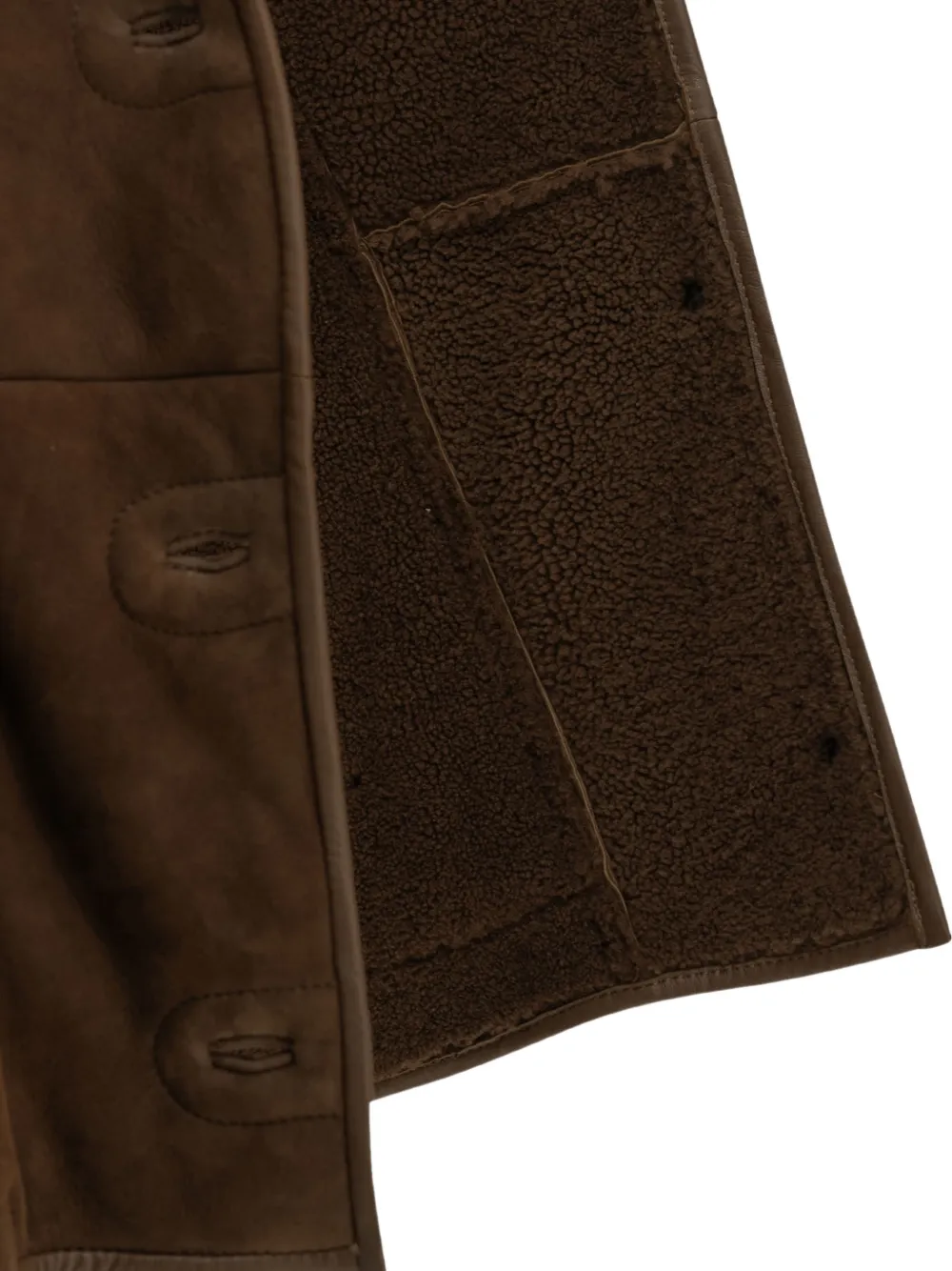 Salvatore Santoro button-fastening leather jacket Bruin