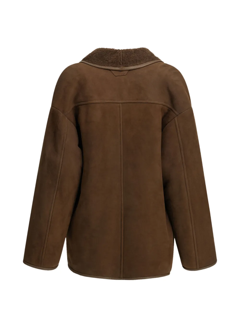 Salvatore Santoro button-fastening leather jacket Bruin