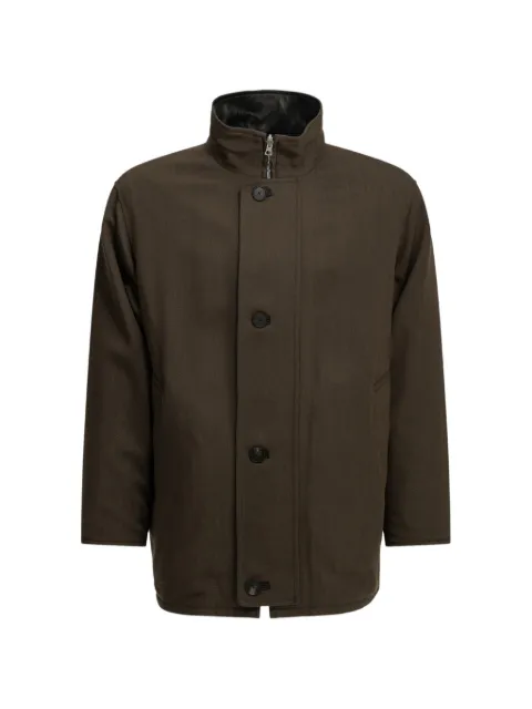 Auralee reversible high-neck jacket