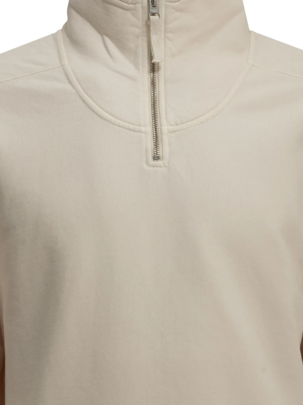 Stone Island Trui met logopatch en rits Beige
