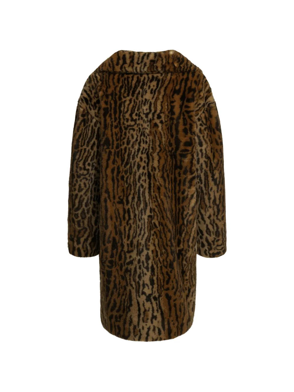 STAND STUDIO Camille Cocoon leopard-print coat Bruin