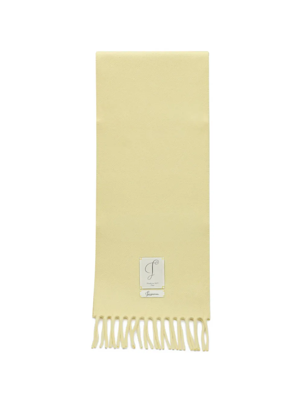 Jacquemus The Cavallo scarf with logo label - Giallo