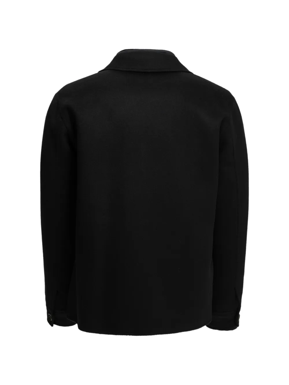 Moorer Dossi button-up layered shirt jacket Blauw
