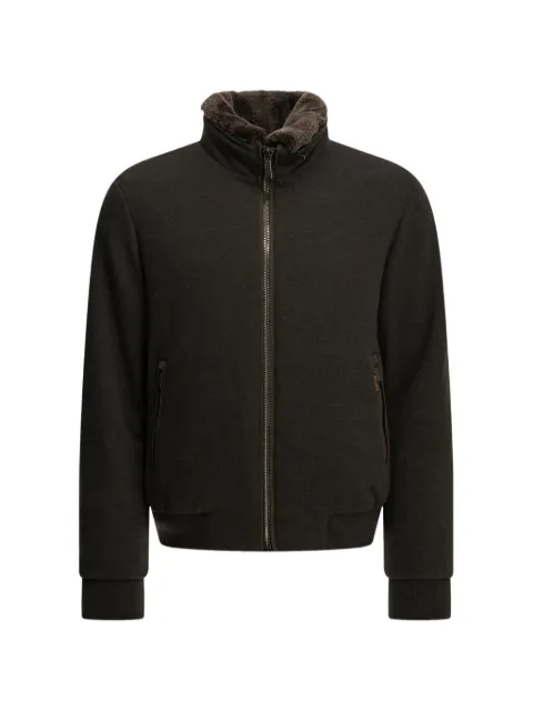 Moorer Bellati-LS9 shearling-collar zip-up jacket