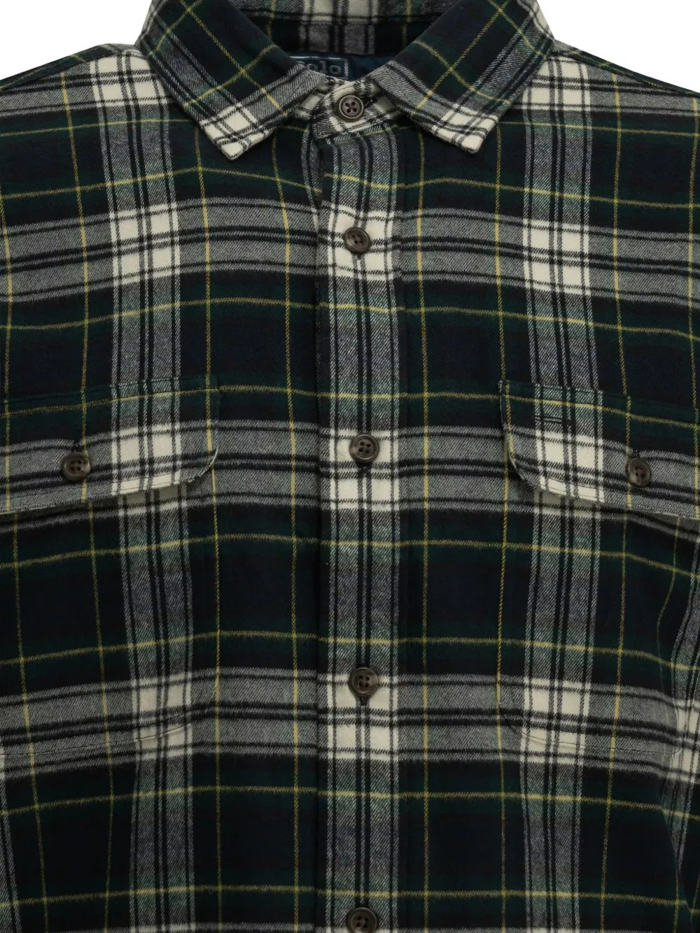 Polo Ralph Lauren check-pattern flannel shirt Groen