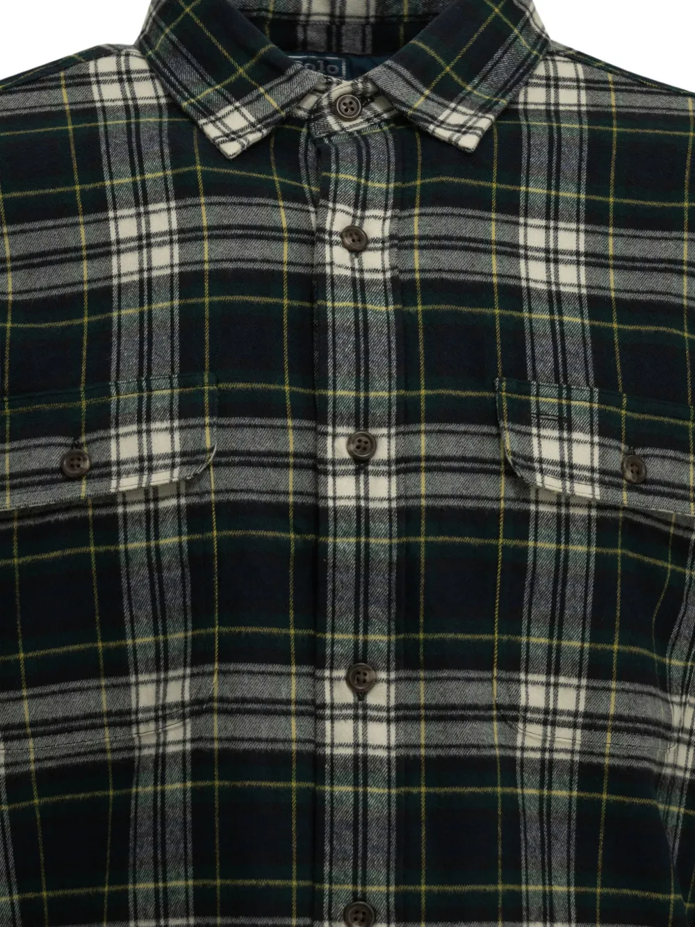 Polo Ralph Lauren check-pattern flannel shirt Groen