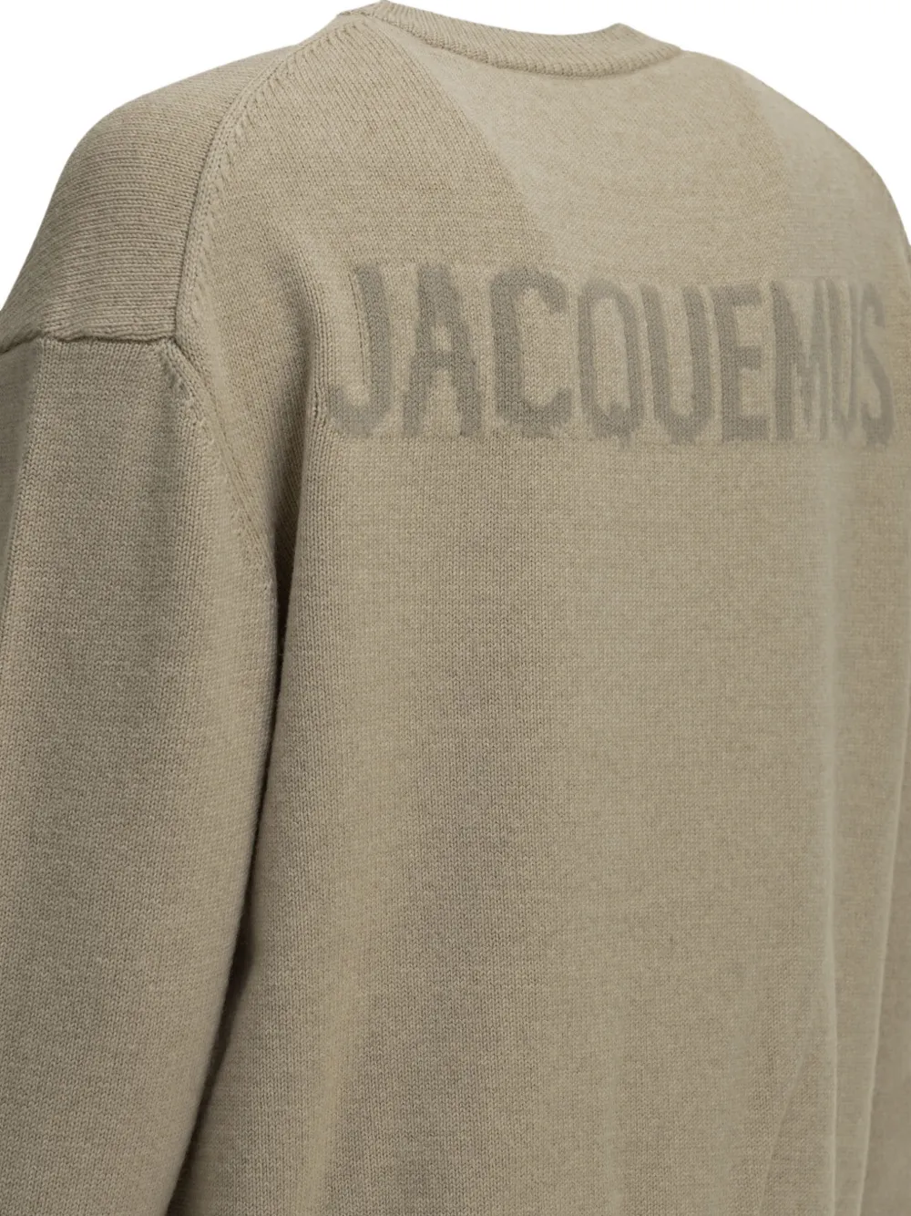 Jacquemus logo-detail sweater Beige