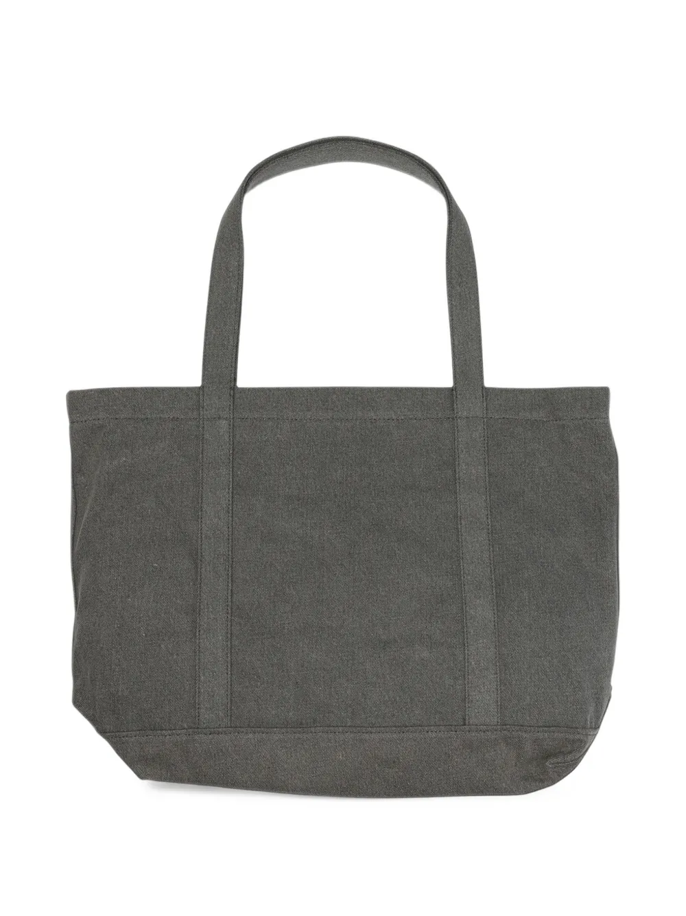 Maison Kitsuné Large Profile Fox logo-print tote bag Zwart