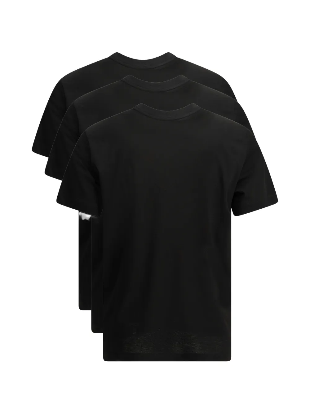 Moncler logo-patch T-shirt (set of three) Zwart