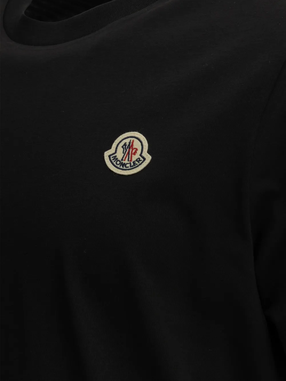 Moncler logo-patch T-shirt (set of three) Zwart