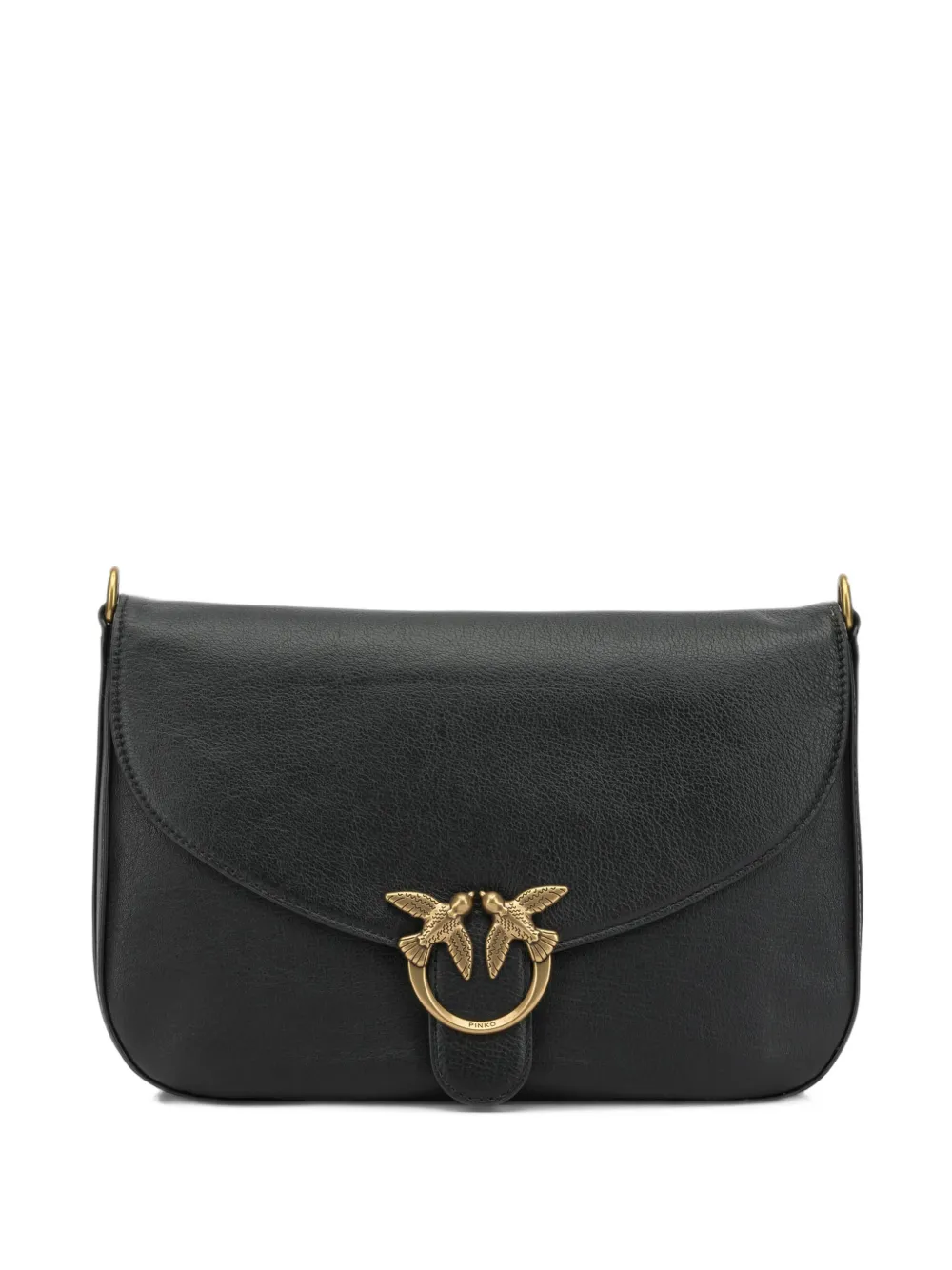 PINKO Love Birds leather shoulder bag - Black