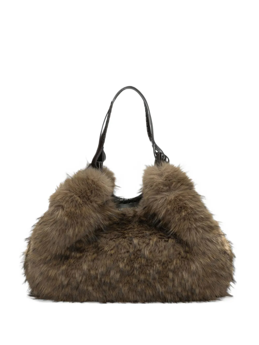 GIANNI CHIARINI Dua faux-fur shoulder bag - Marrone