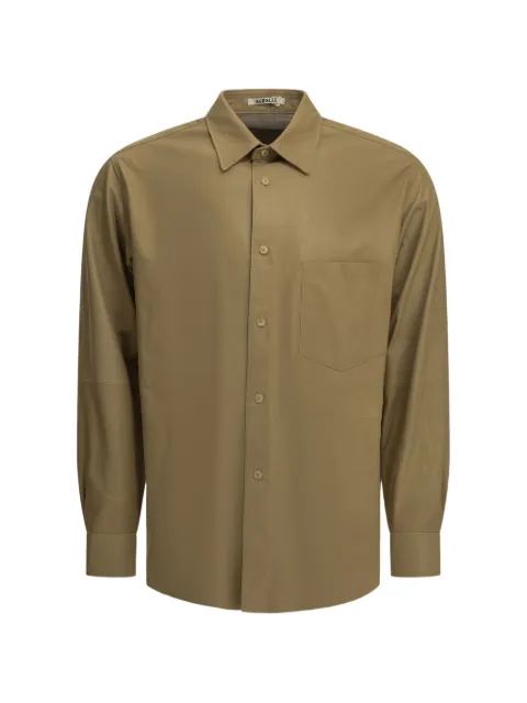 Auralee long-sleeve leather shirt