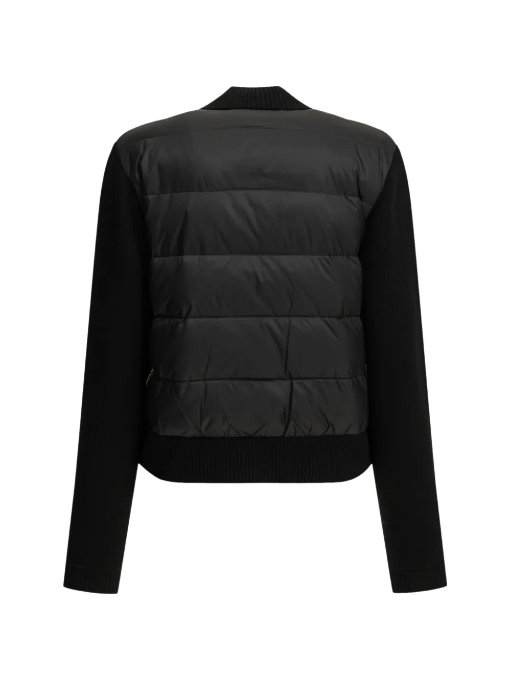 Moncler wool & cashmere blend padded cardigan Zwart
