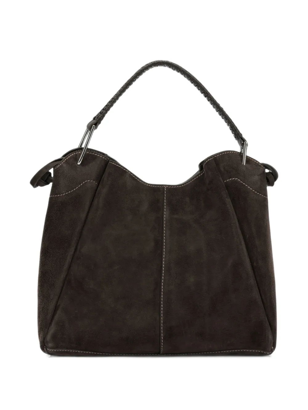GIANNI CHIARINI Medium Era suede-finish tote bag Bruin