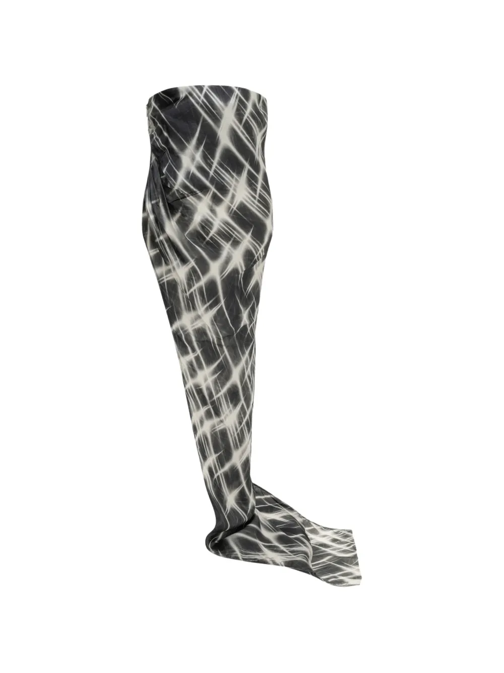 Rick Owens graphic-print strapless top - Nero