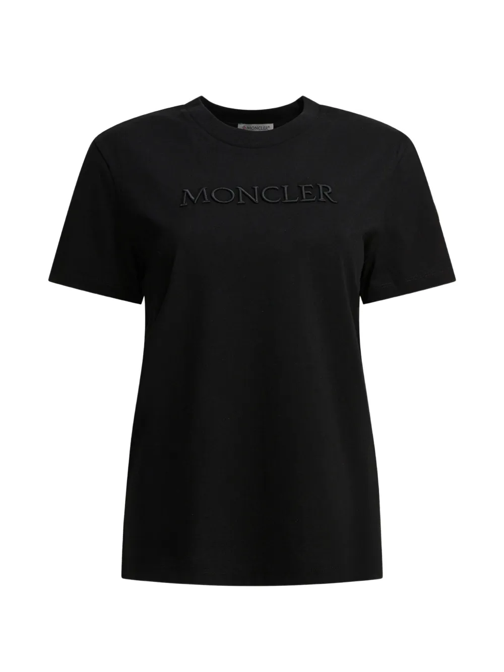 Moncler T-shirt met geborduurd logo Zwart