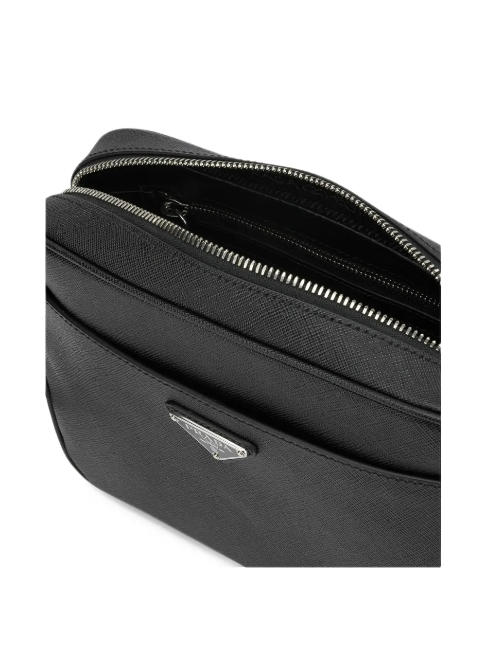 Prada Saffiano leather shoulder bag Zwart