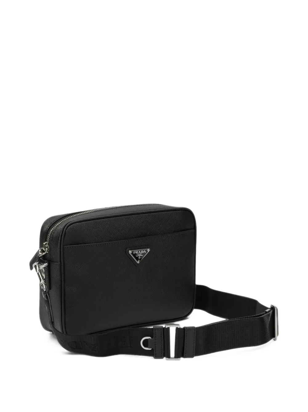 Prada Saffiano leather shoulder bag Zwart