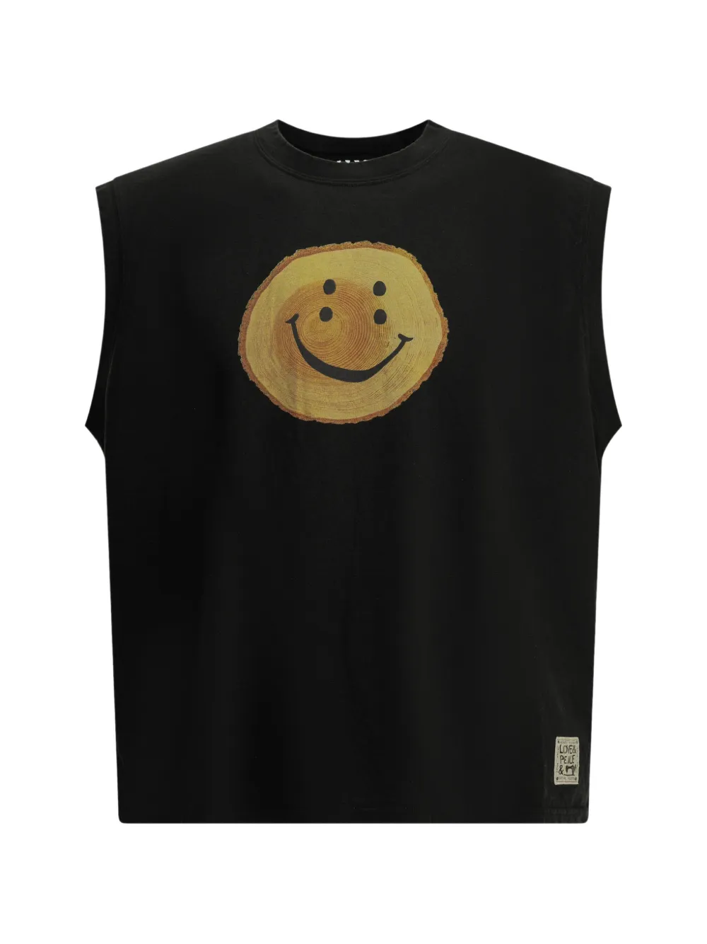 KAPITAL Tree Trunk Rainbow tank top - Nero